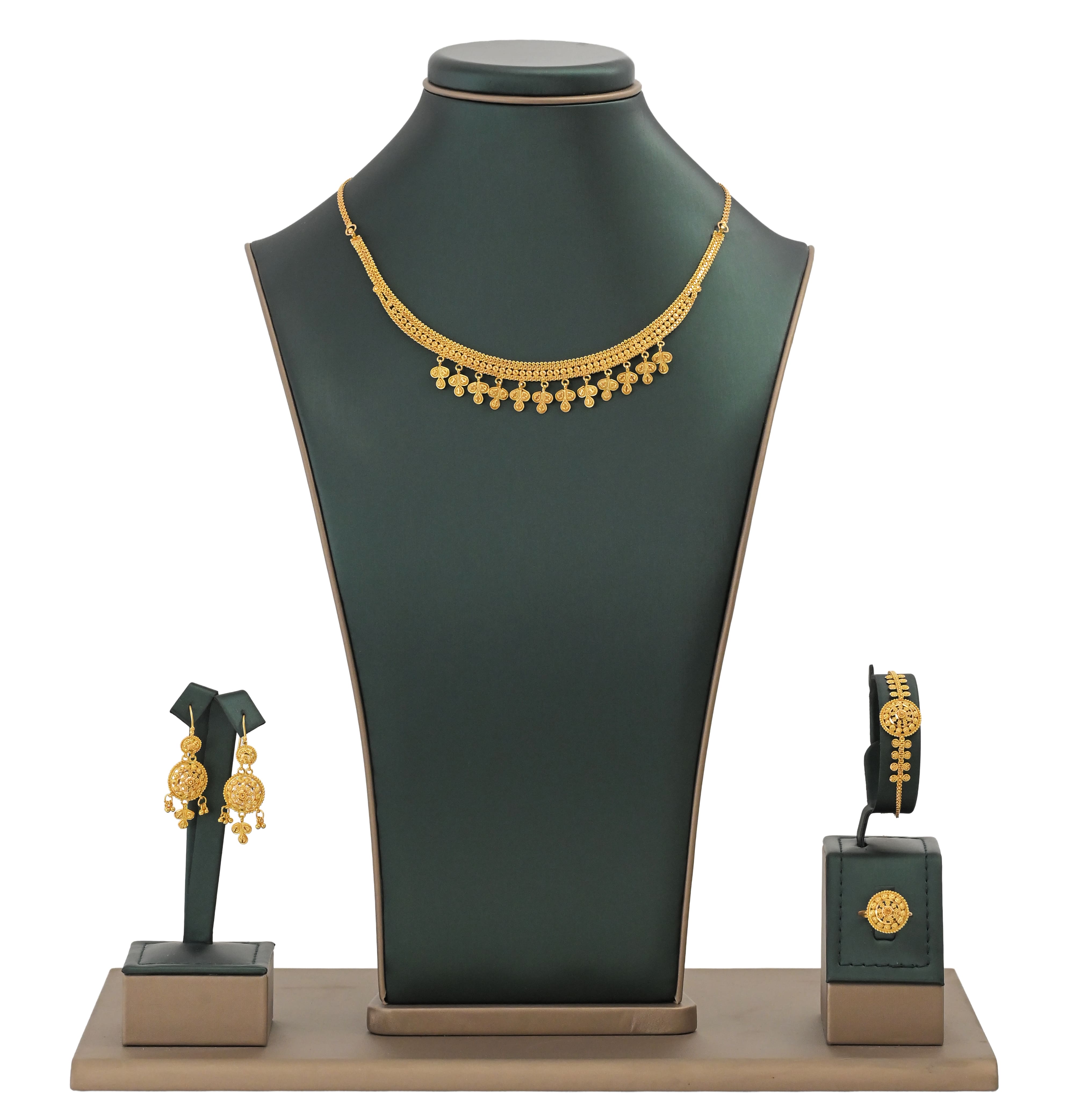 B2D Nirvana set, gold aura, 21-karat gold