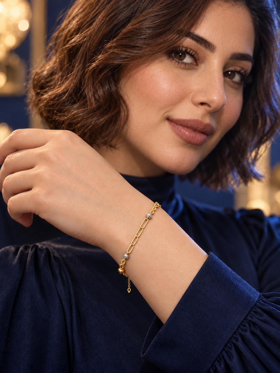 18k gold bracelet, Pepper Clip Dorica, 1.06g