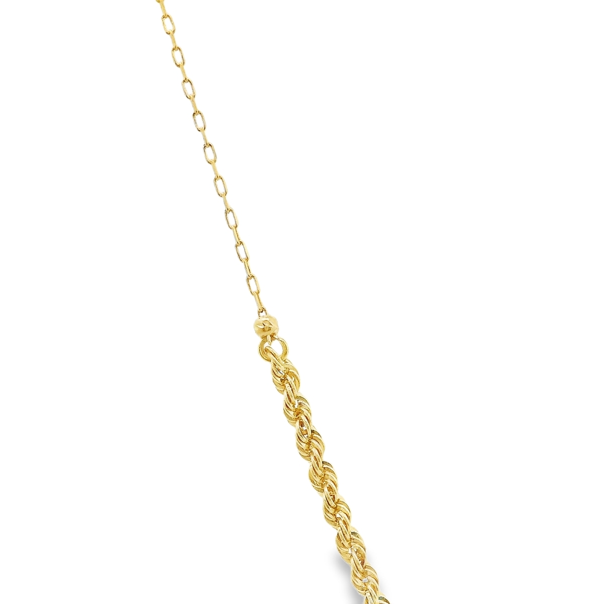 عقد ذهب بحجر لامع