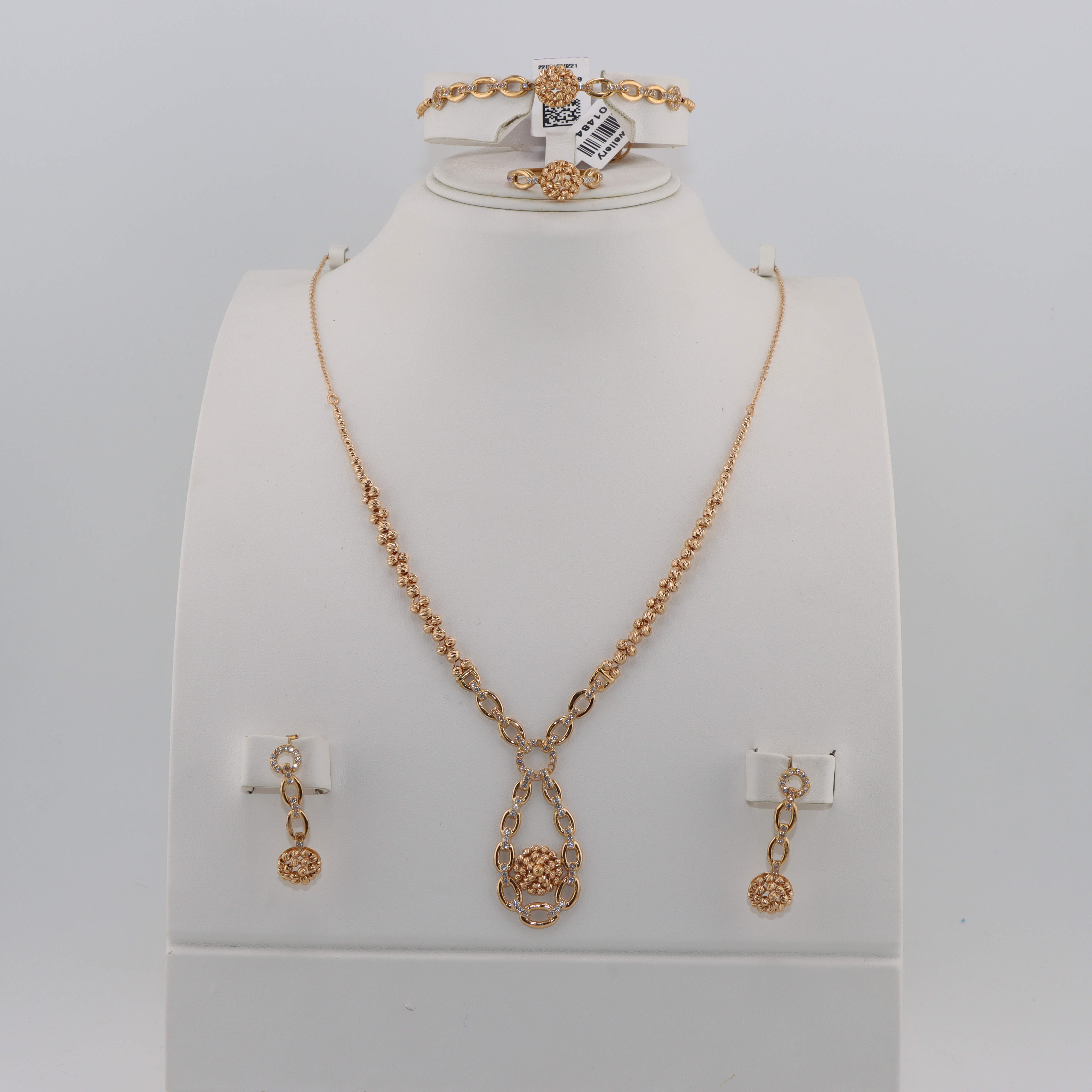 طقم ذهب عيار 21