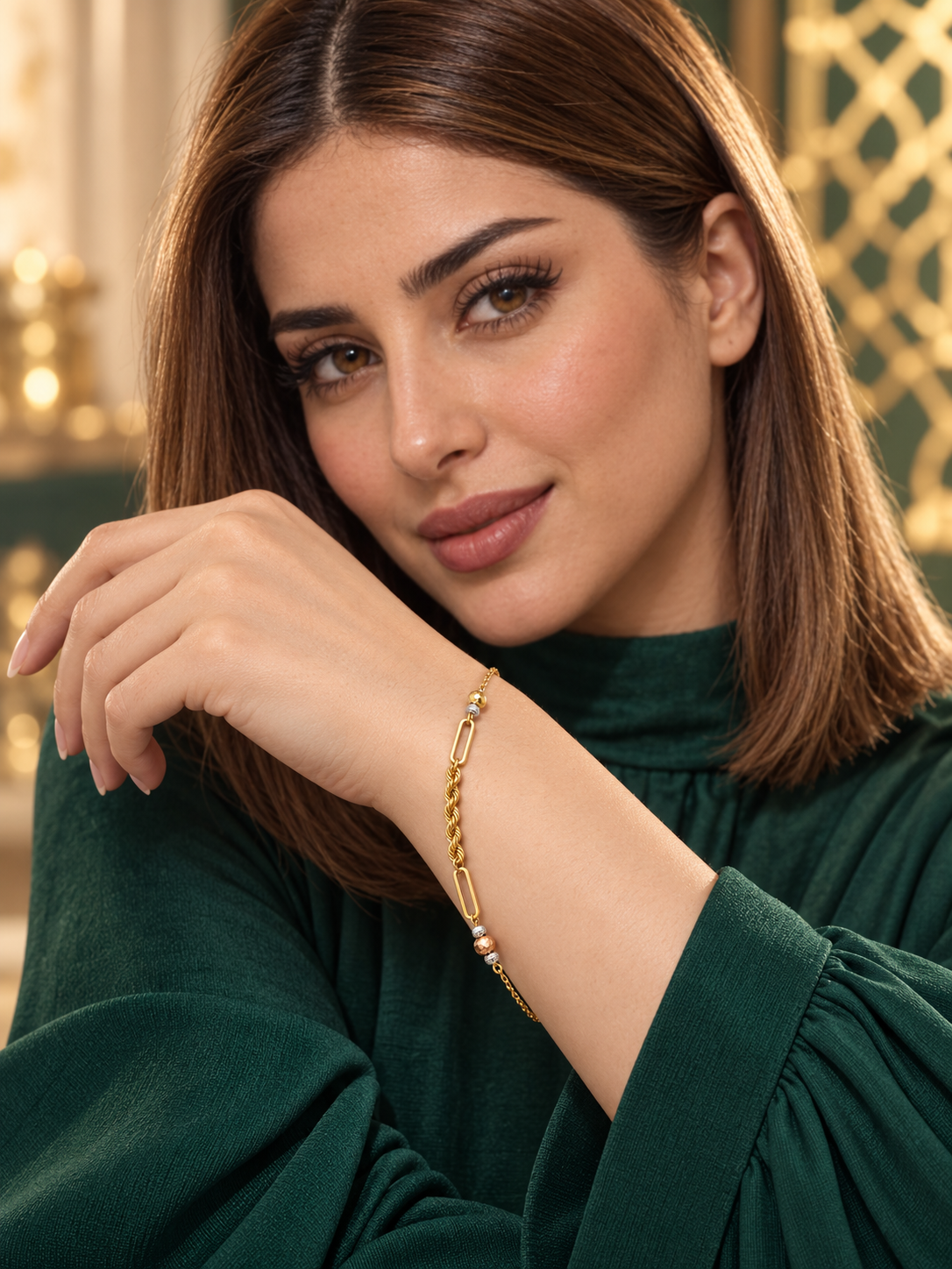 Delicate 18k gold Doric twisted bracelet, 0.94g