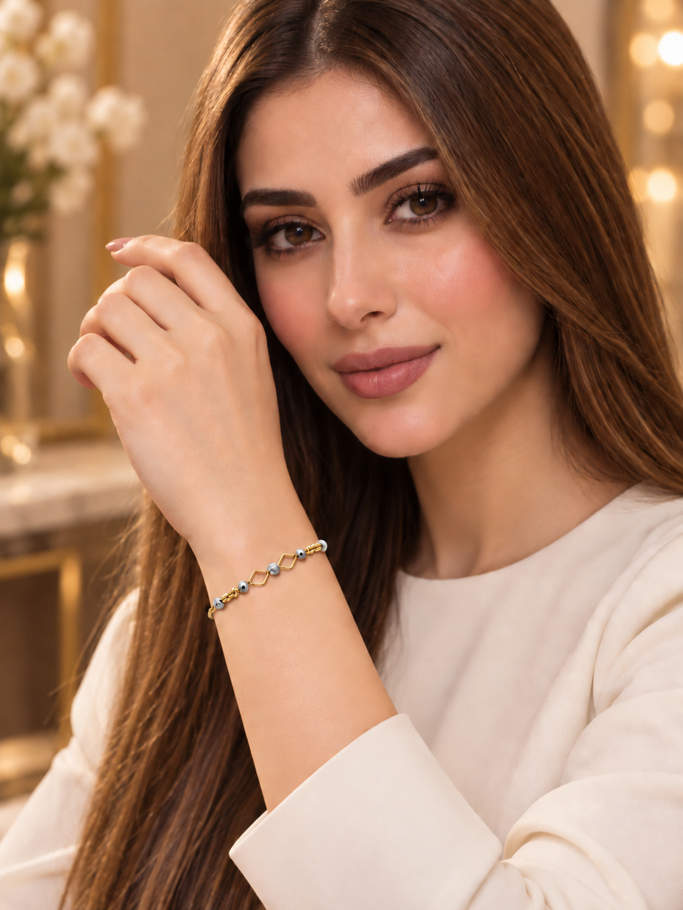 Dorica bracelet, 18 karat gold, weighing 1.02 g