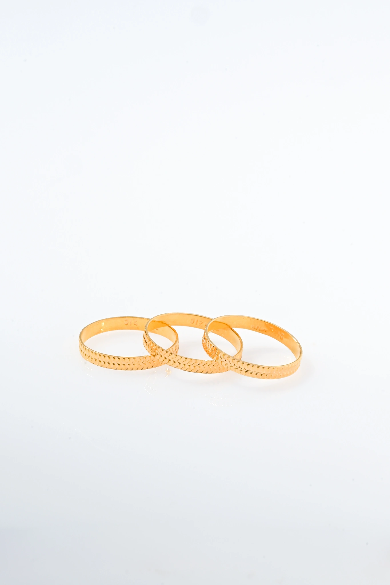 Marami ring "Golden Spikes" 21 karat (size 18)