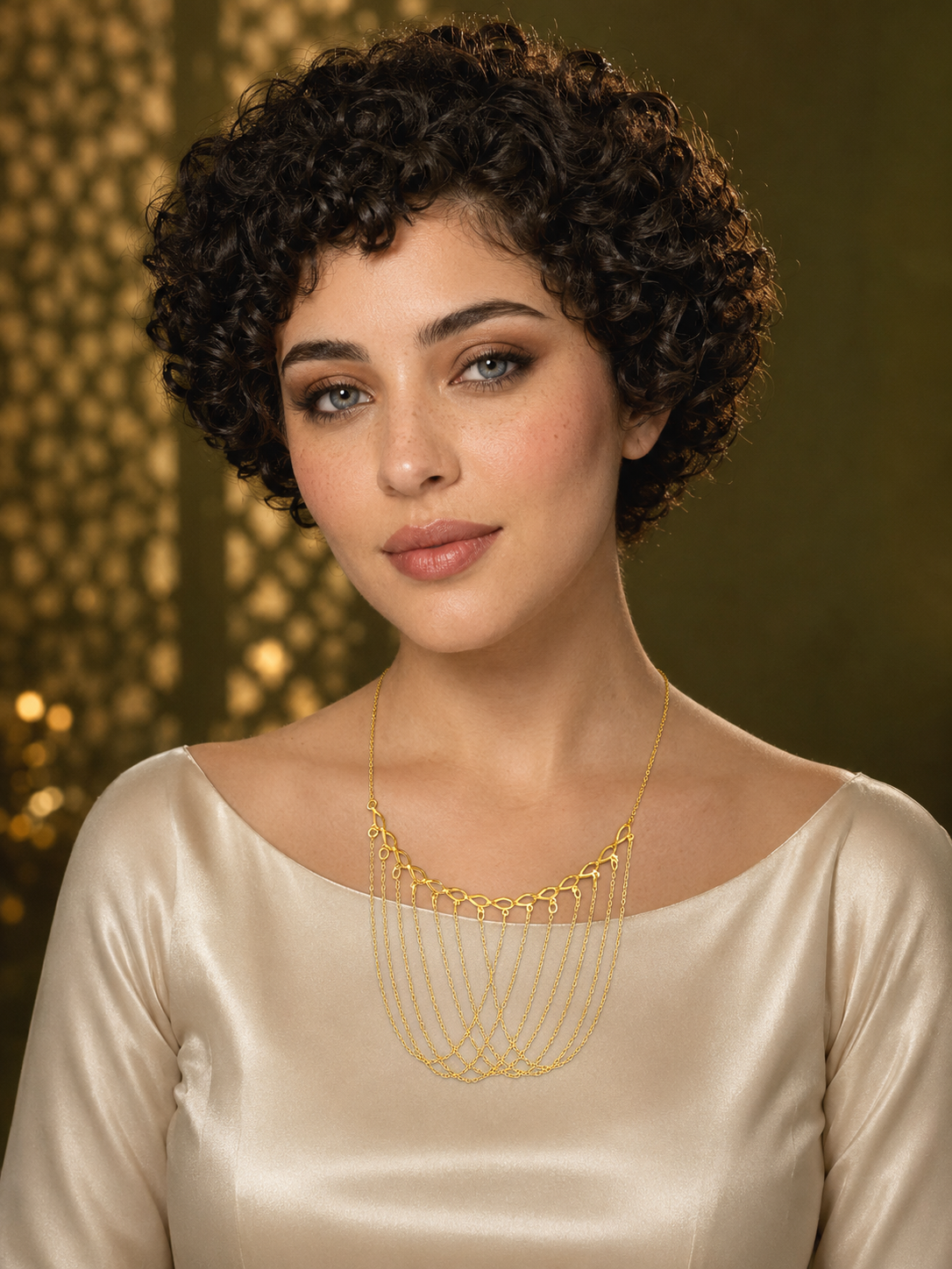 21-karat gold choker, weight 2.7 grams