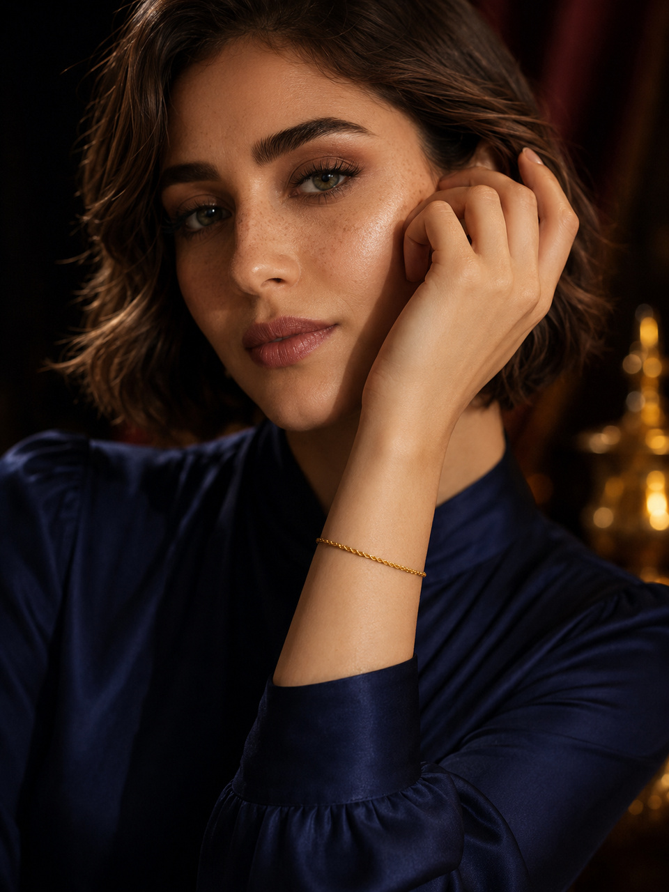 18-karat gold bracelet, weight 0.46 g