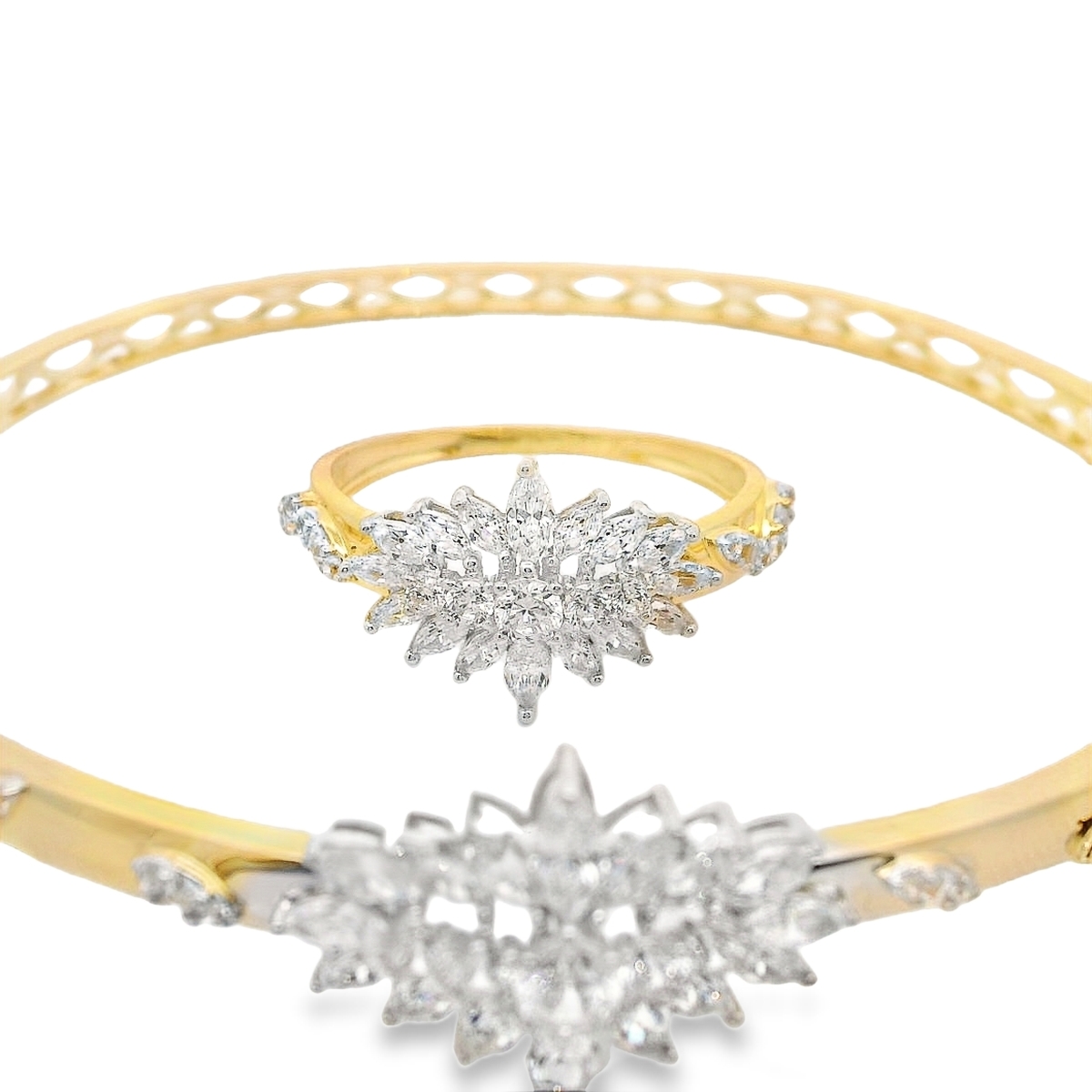 خاتم ذهب و سوارة ذهب