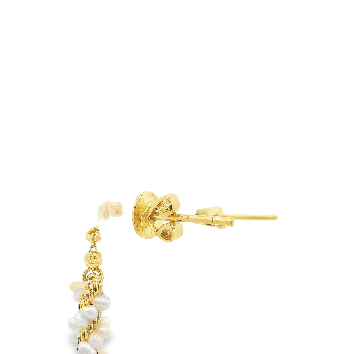 حلق لؤلؤ ذهب