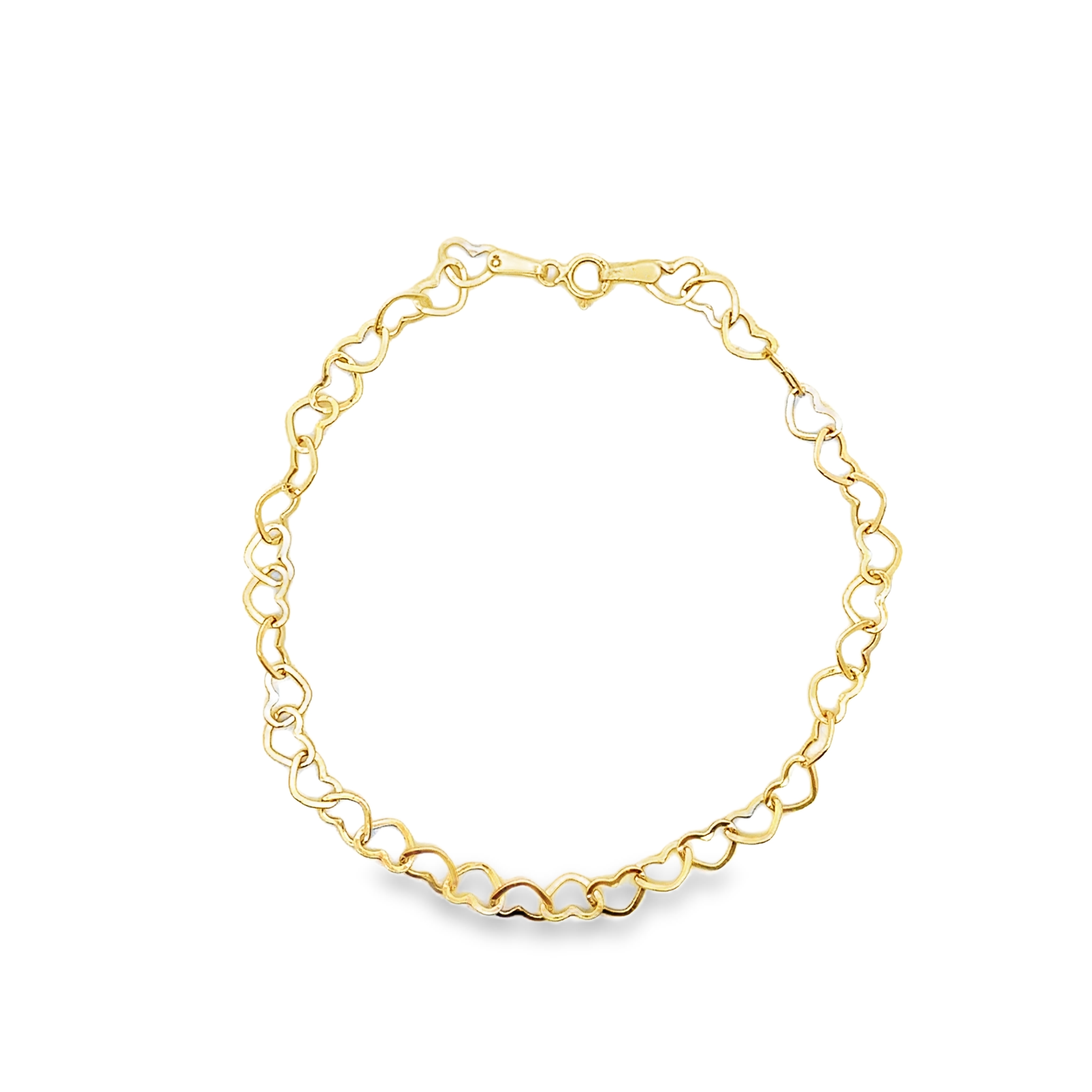 سوارة قلوب ذهب