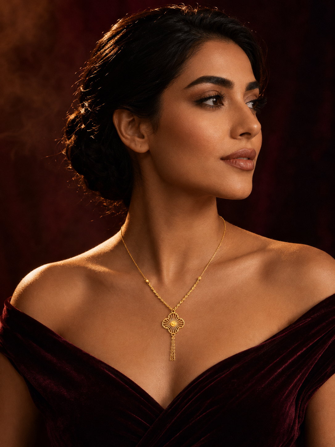 21-karat gold necklace