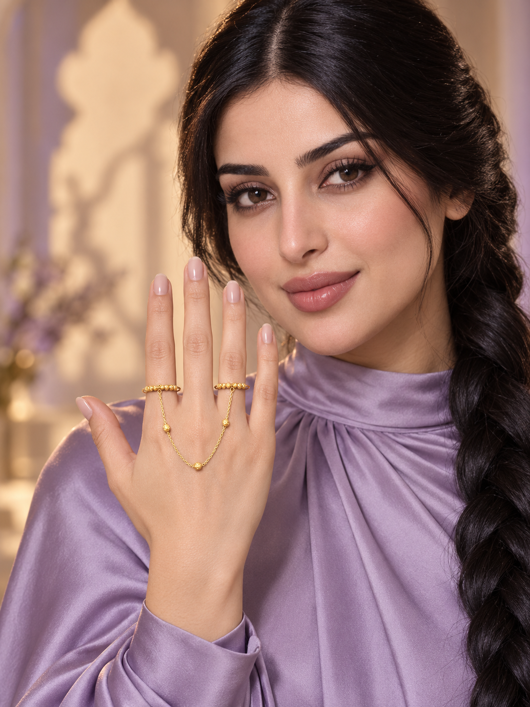 21-karat gold string ring, weighing 1.52 grams