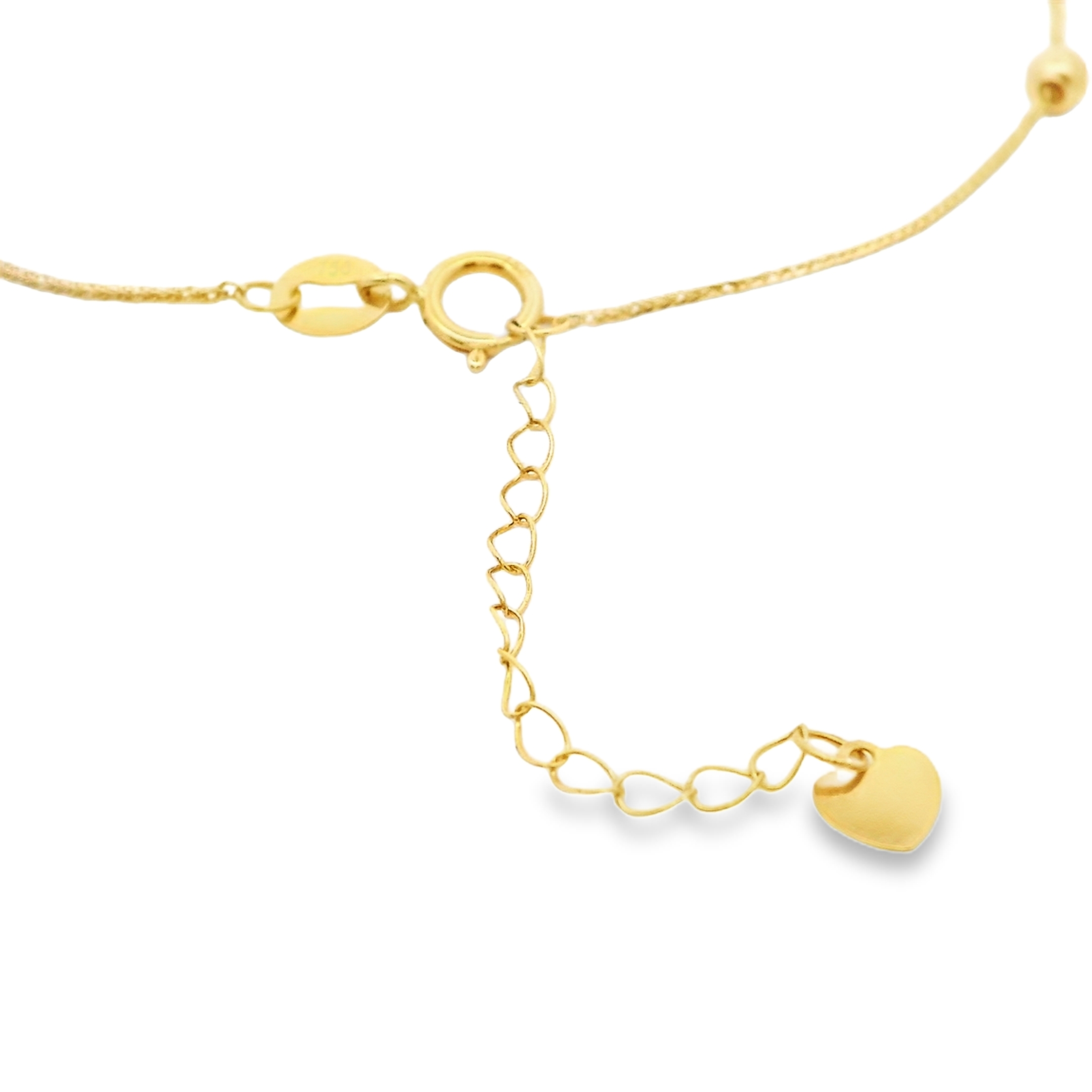 اسوارة ذهب – تصميم وردة متداخلة محاطة بكرات ليزرية