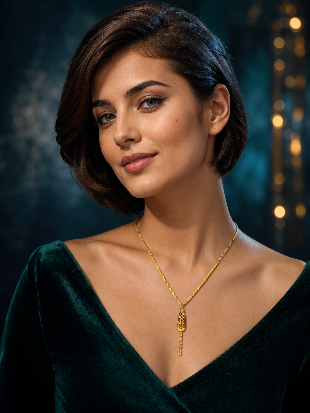21-karat gold necklace