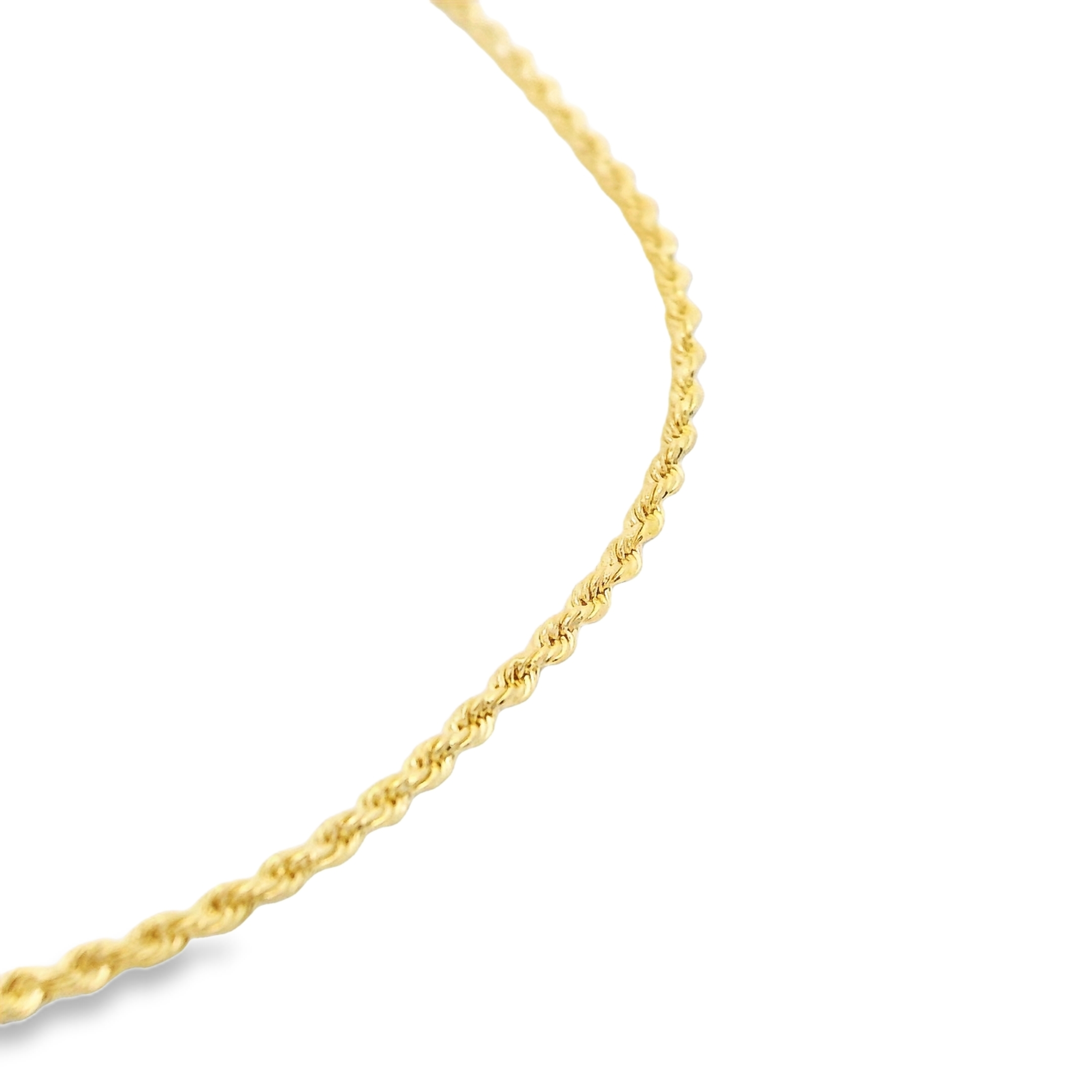 اسوارة ذهب – تصميم سلسلة حبل ملتف ناعم