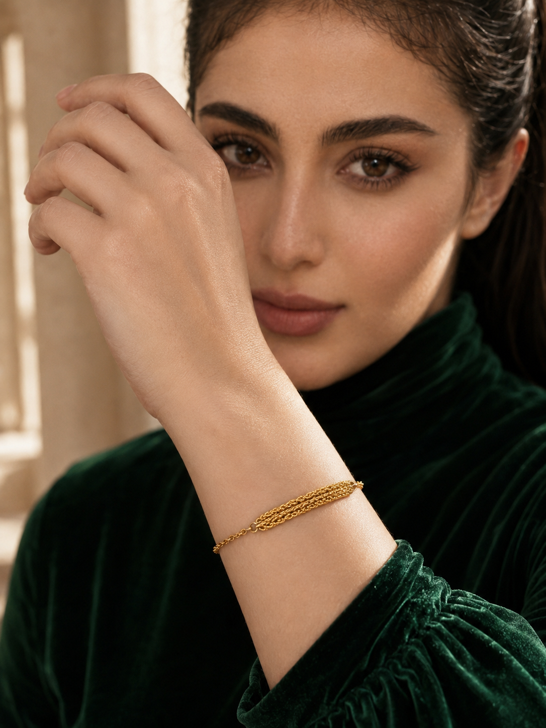 18-karat gold bracelet, weight 0.68 g
