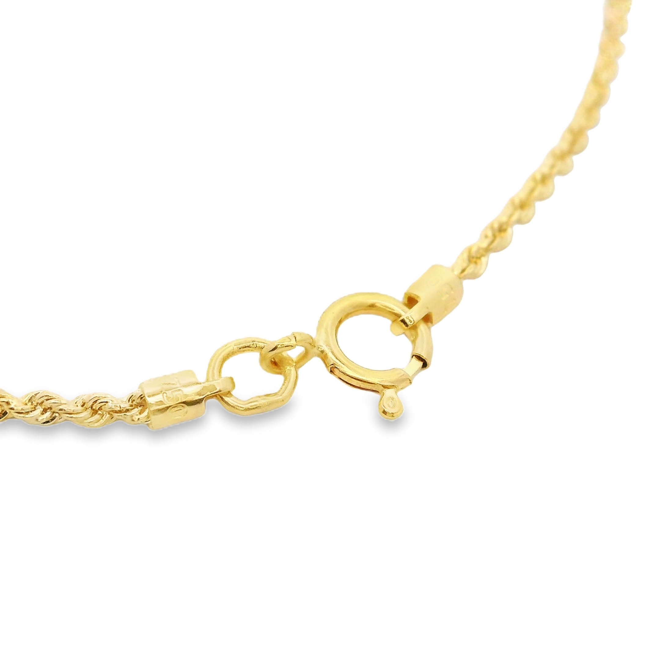 اسوارة ذهب – تصميم سلسلة حبل ملتف ناعم