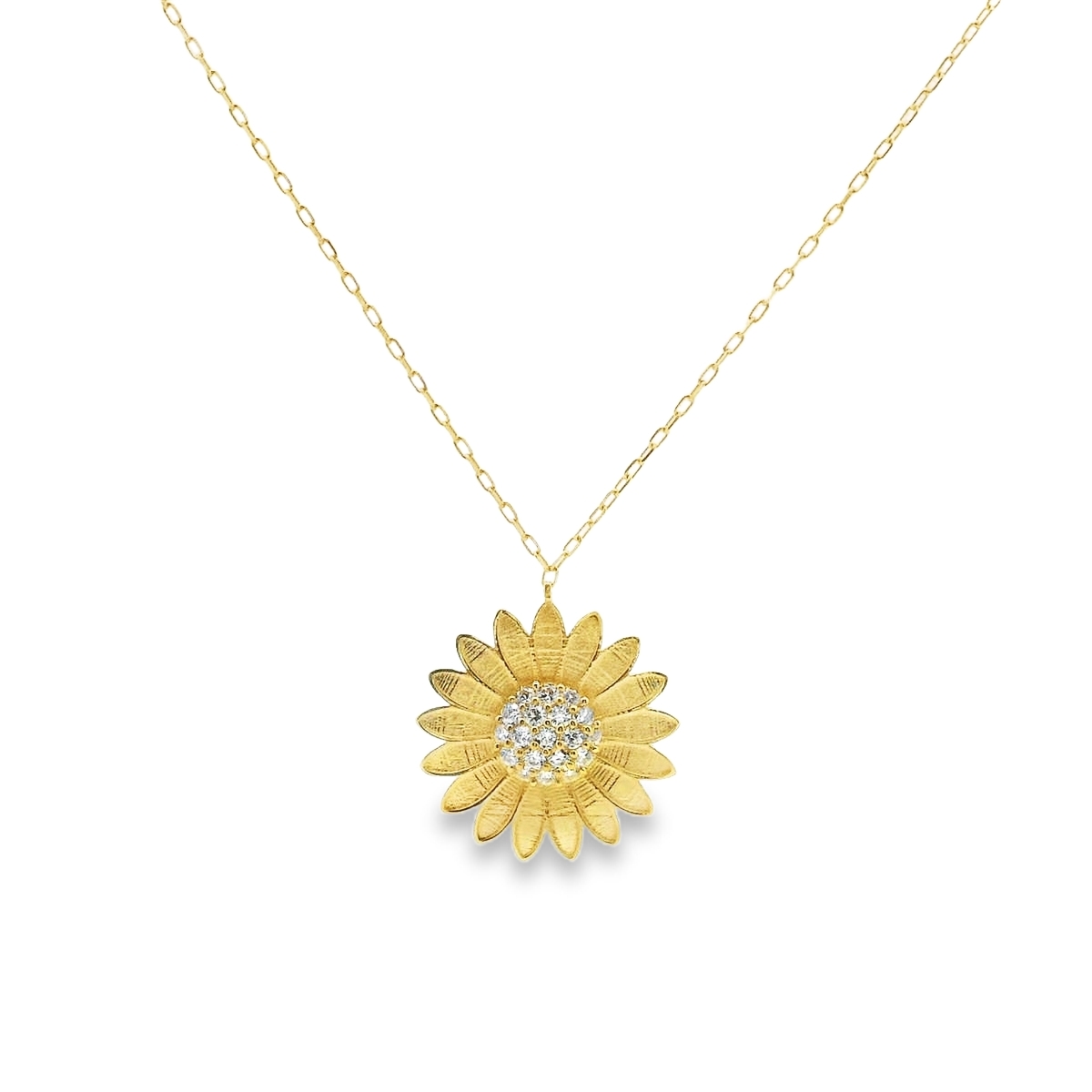 عقد زهرة الشمس الذهبي