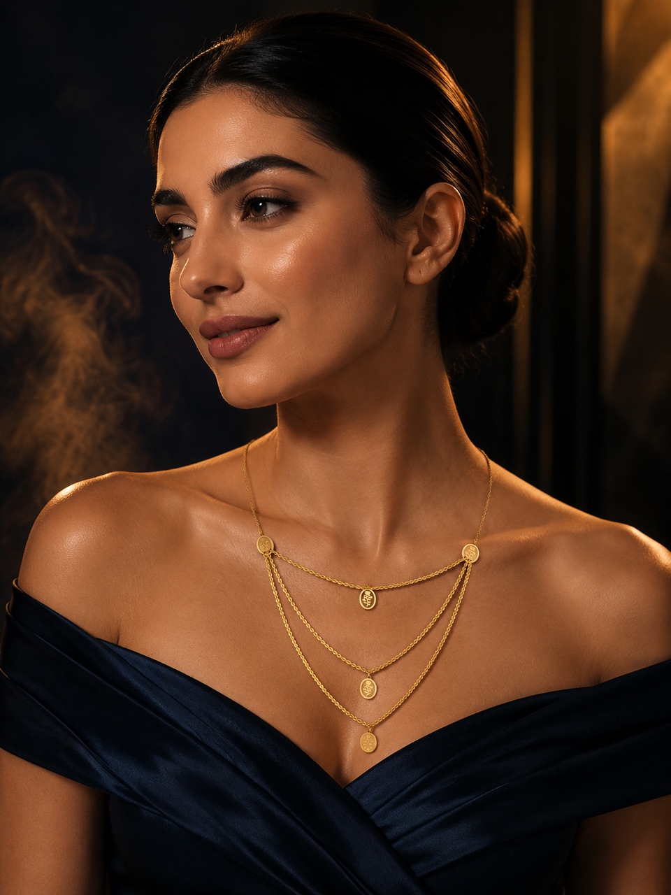 21-karat gold necklace