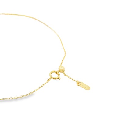 اسوارة ذهب ناعمة بقلب مرصعة